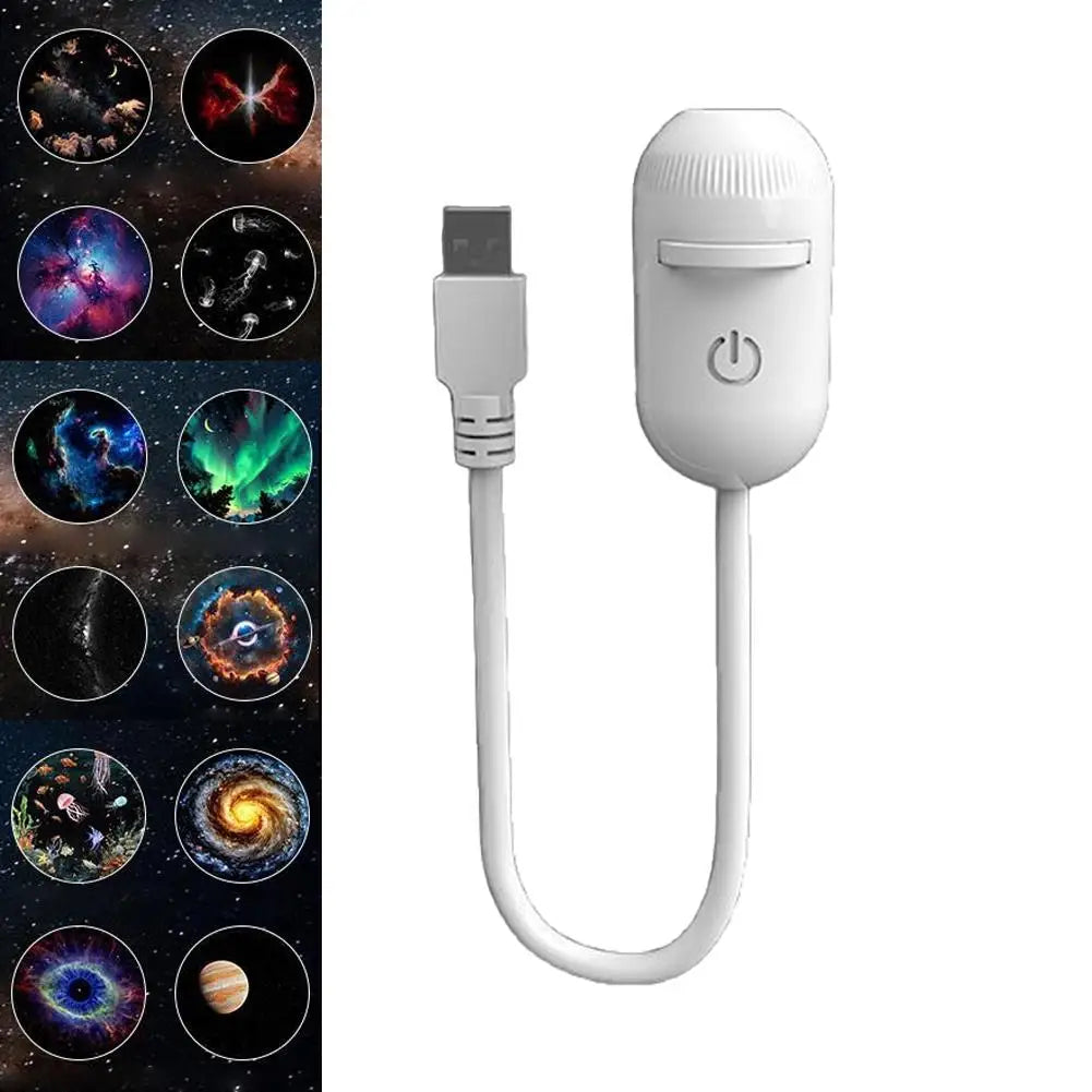 Galaxy Star Projector & Night Light – Rotating LED Mood Lamp