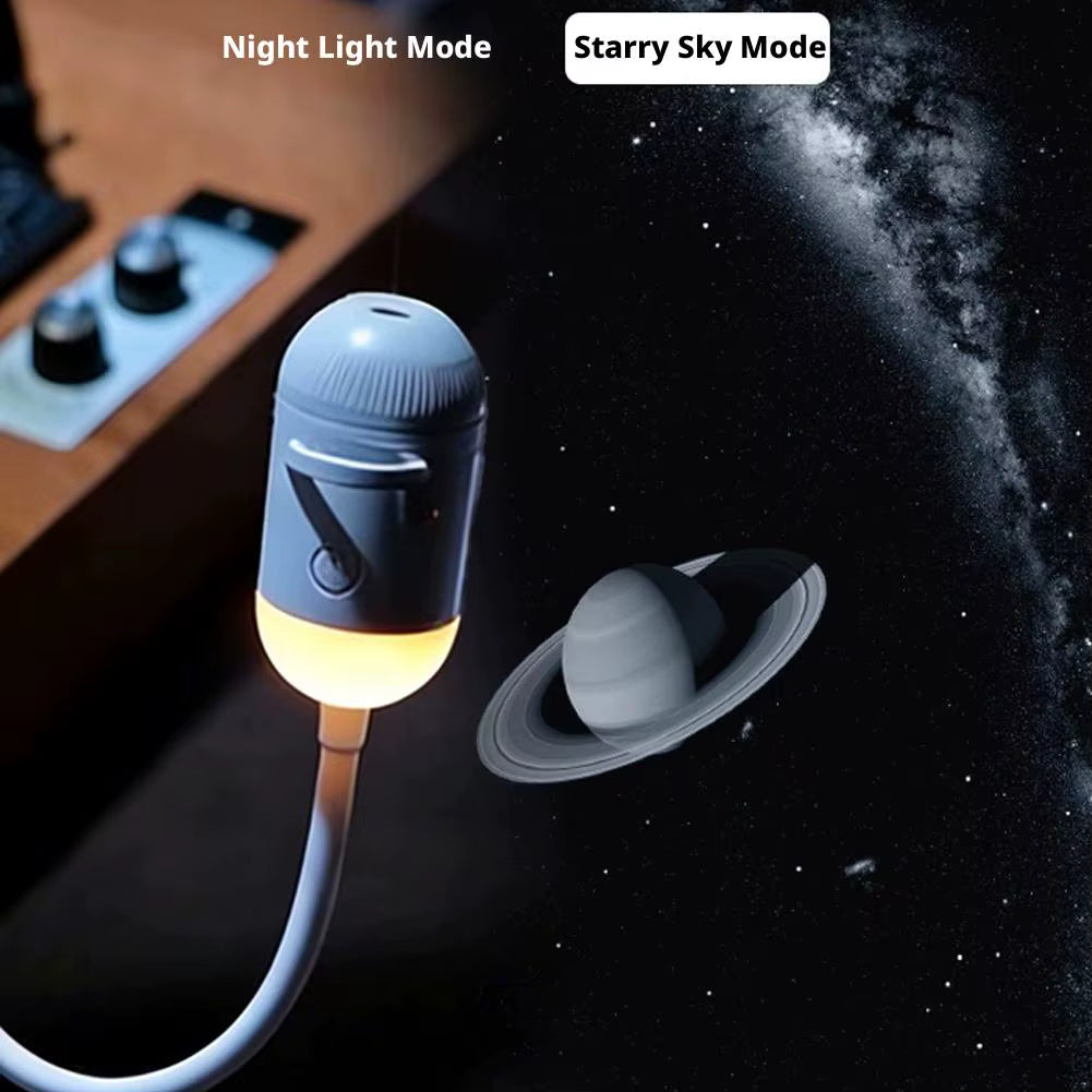 Galaxy Star Projector & Night Light – Rotating LED Mood Lamp