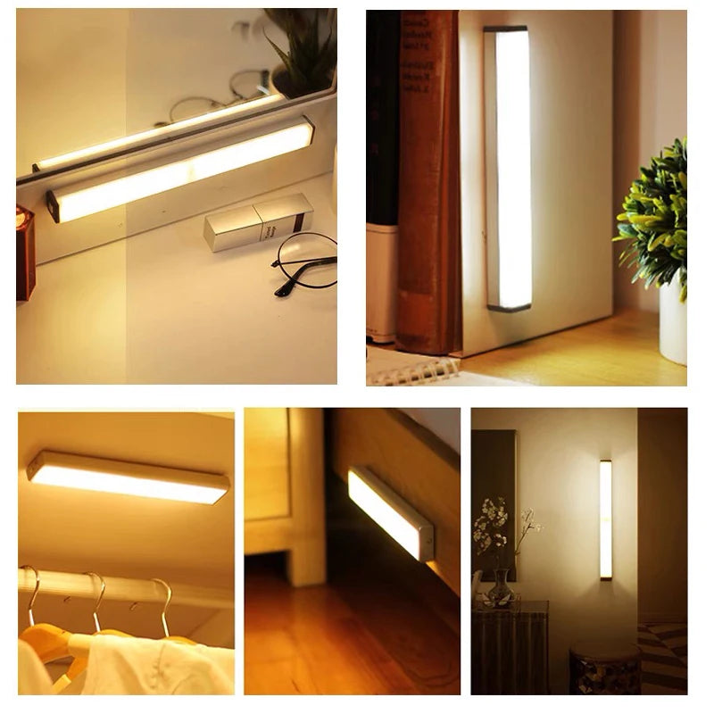 Rechargeable Motion Sensor LED Light Bar – Under Cabinet & Closet Lighting