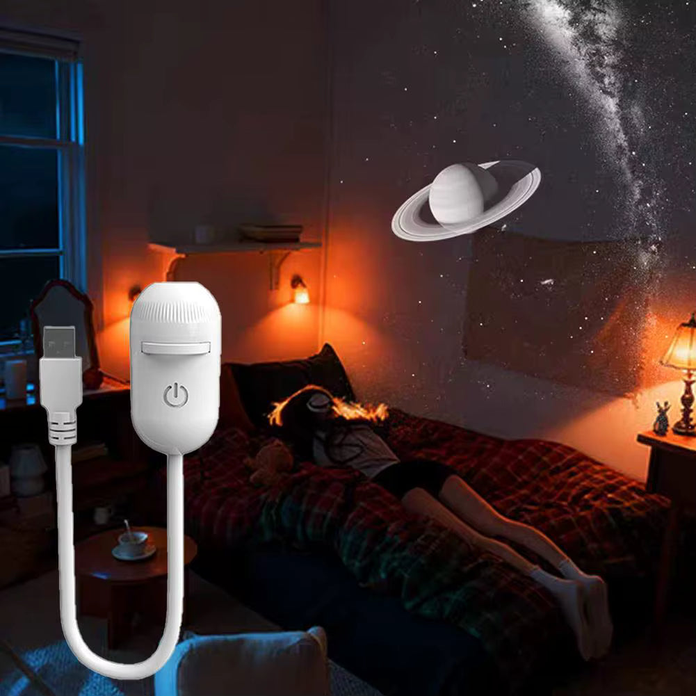 Galaxy Star Projector & Night Light – Rotating LED Mood Lamp