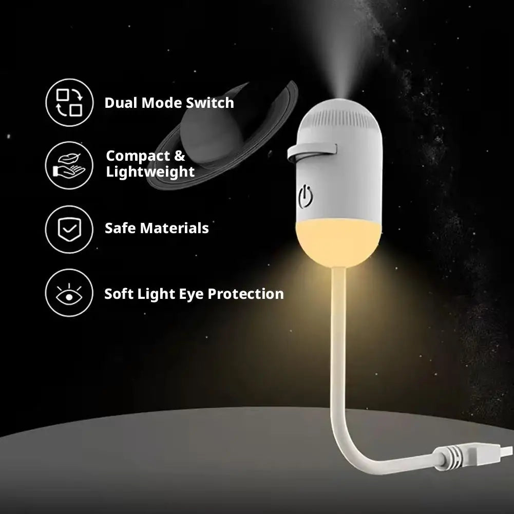 Galaxy Star Projector & Night Light – Rotating LED Mood Lamp
