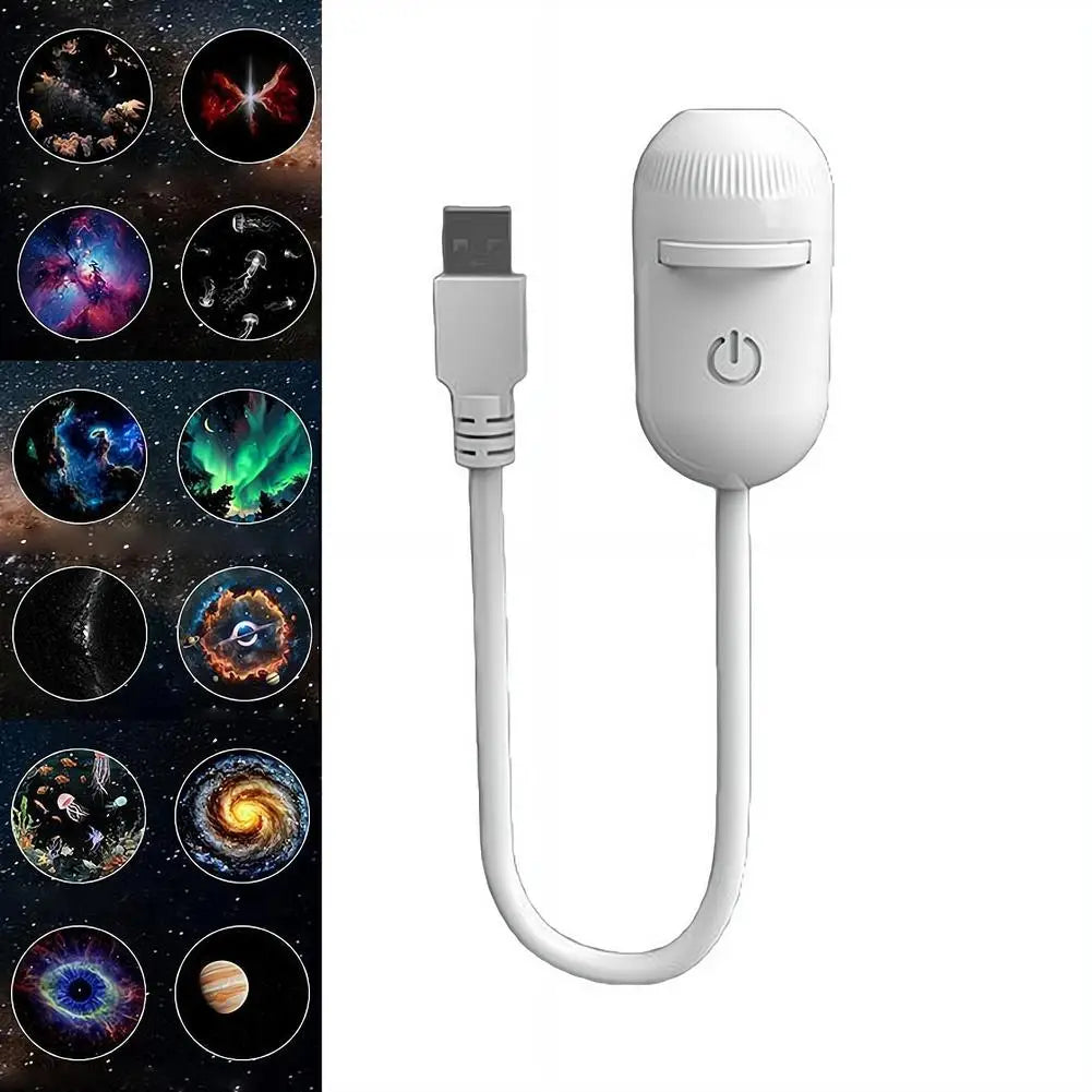 Galaxy Star Projector & Night Light – Rotating LED Mood Lamp