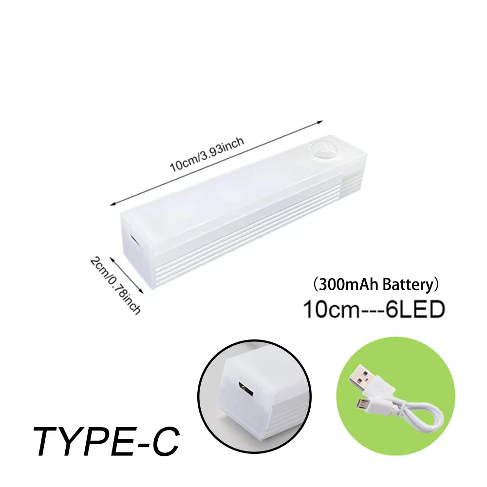 Rechargeable Motion Sensor LED Light Bar – Under Cabinet & Closet Lighting