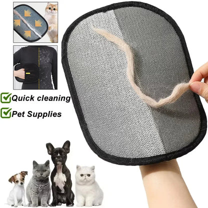 Reusable Pet Hair Remover Glove – Washable Fur Cleaning Mitt
