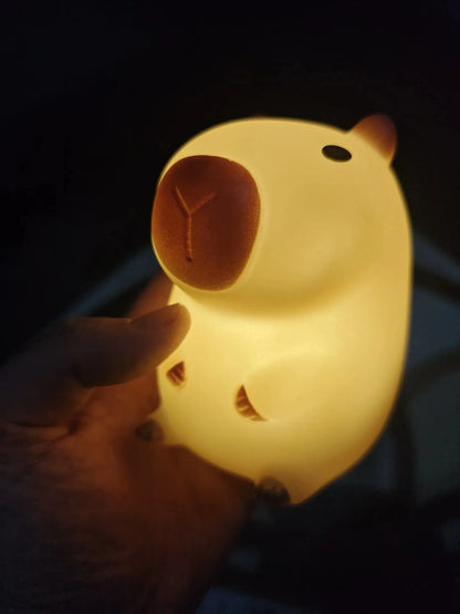 Cute Capybara Night Light – LED Bedside Lamp for Bedroom Decor & Gifts