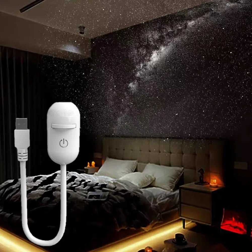 Galaxy Star Projector & Night Light – Rotating LED Mood Lamp
