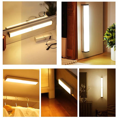 Rechargeable Motion Sensor LED Light Bar – Under Cabinet & Closet Lighting