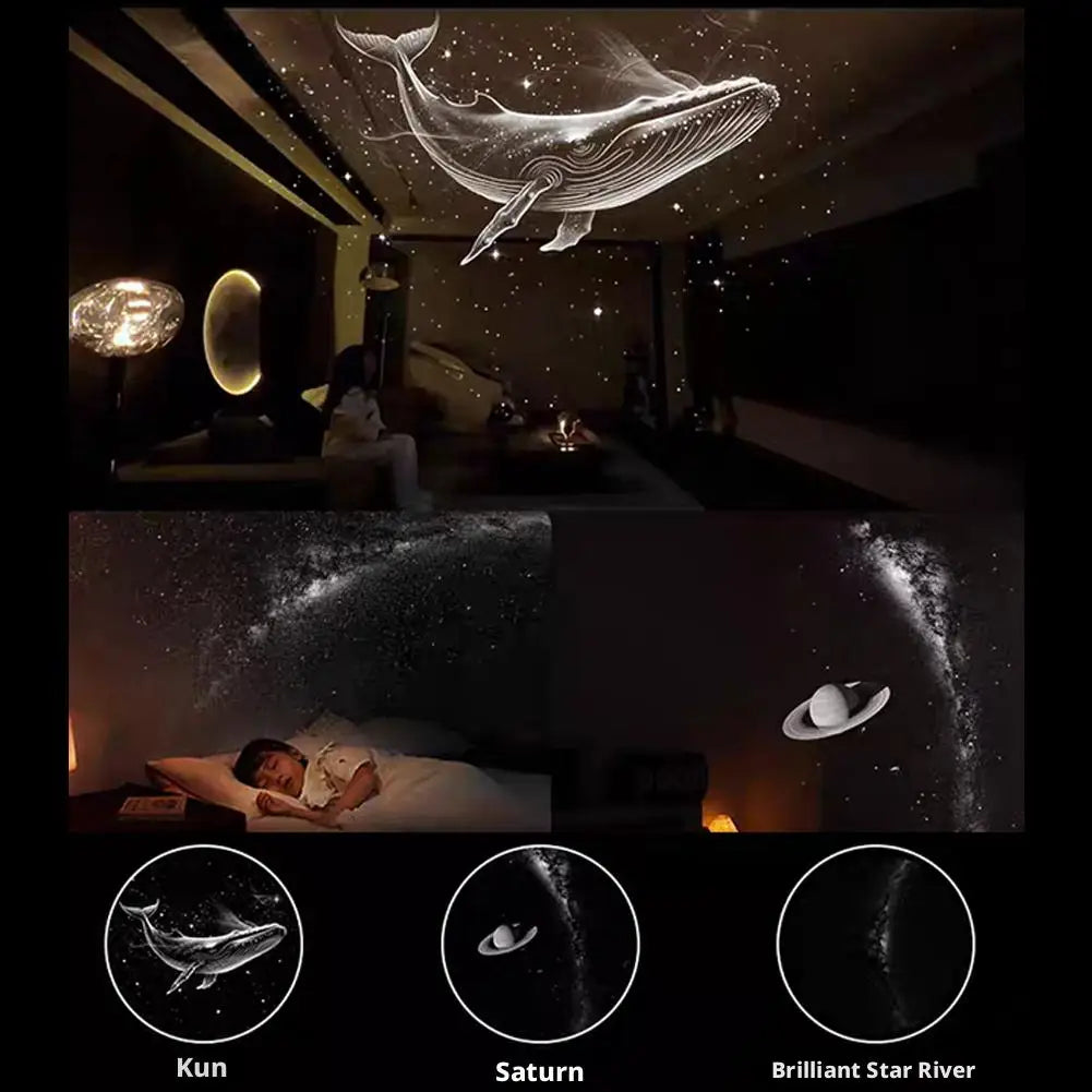 Galaxy Star Projector & Night Light – Rotating LED Mood Lamp
