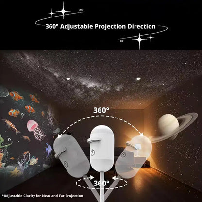 Galaxy Star Projector & Night Light – Rotating LED Mood Lamp