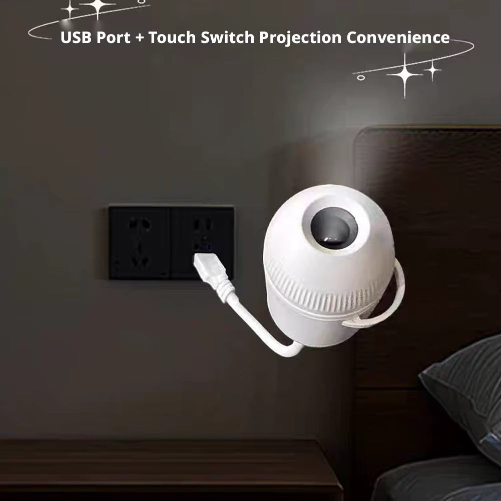 Galaxy Star Projector & Night Light – Rotating LED Mood Lamp