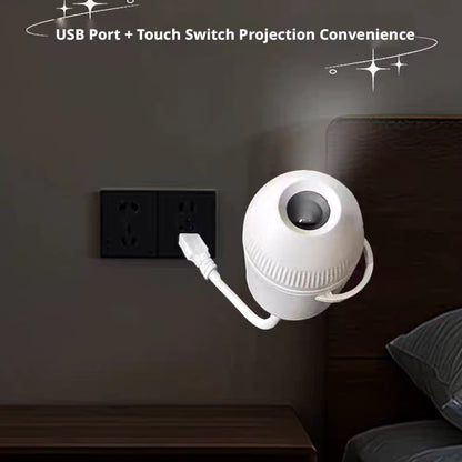 Galaxy Star Projector & Night Light – Rotating LED Mood Lamp